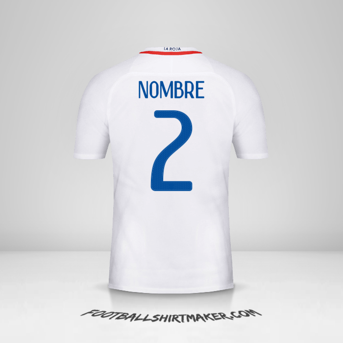 Jersey Chile 2016 Visita -  nombre - 2