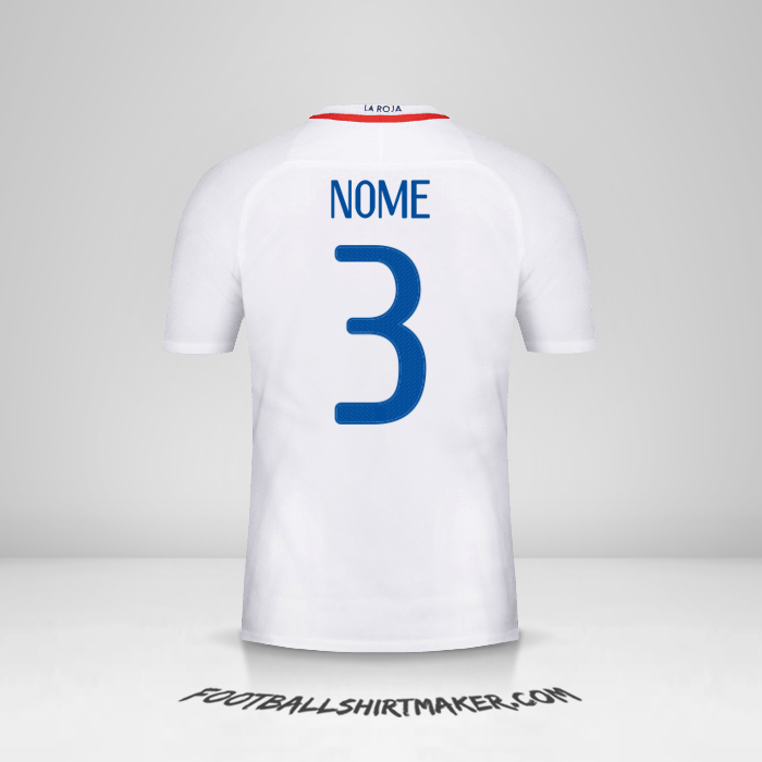 Camisola Chile 2016 Alternativa -  nome - 3