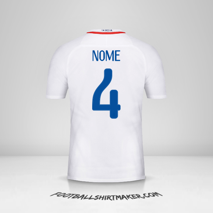 Maglia Cile 2016 Seconda -  nome - 4