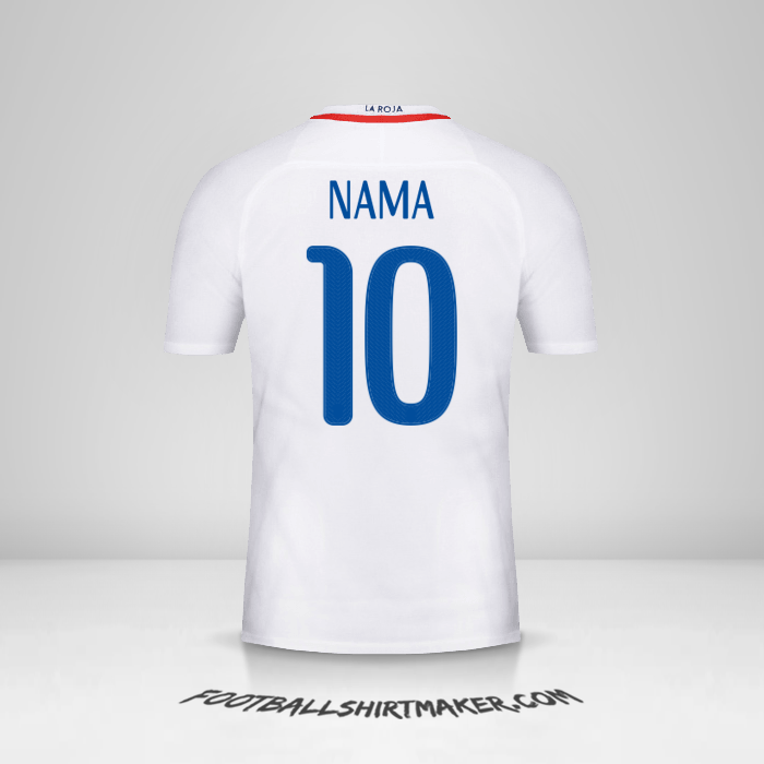 Jersey Cile 2016 Alternatif -  nama - 10