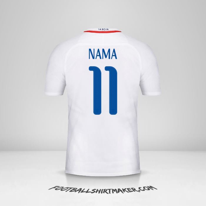 Jersey Cile 2016 Alternatif -  nama - 11