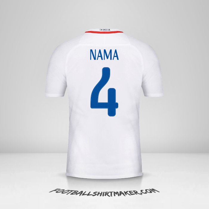 Jersey Cile 2016 Alternatif -  nama - 4