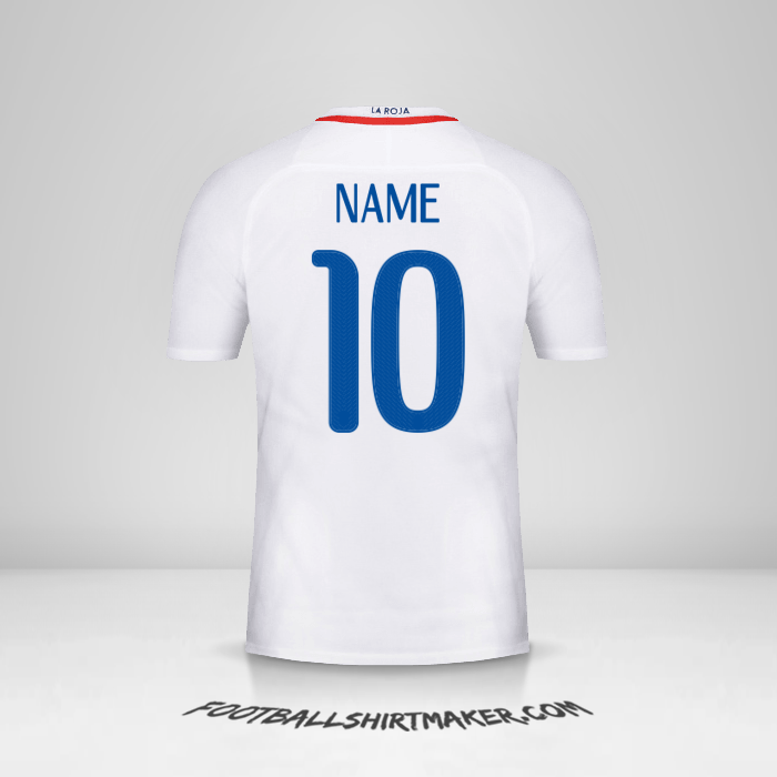 Shirt Chile 2016 Away -  name - 10