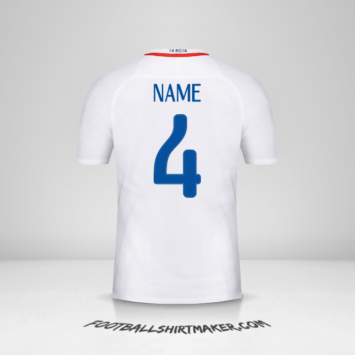 Jersey Chile 2016 Away -  name - 4