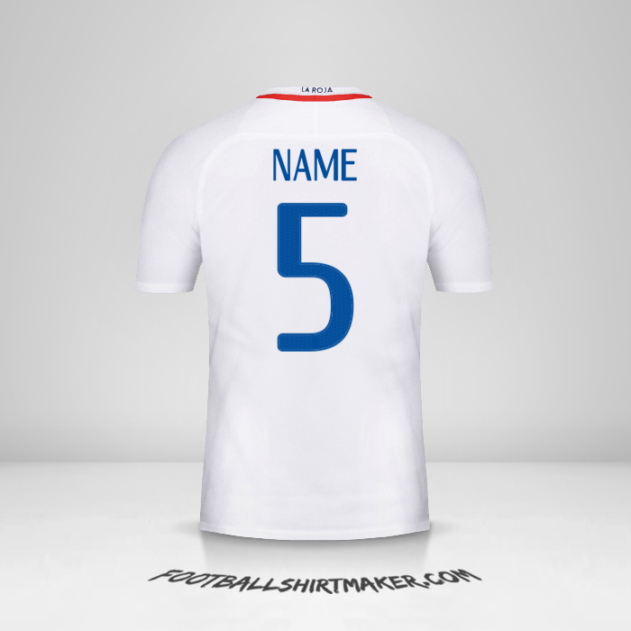 Jersey Chile 2016 Away -  name - 5