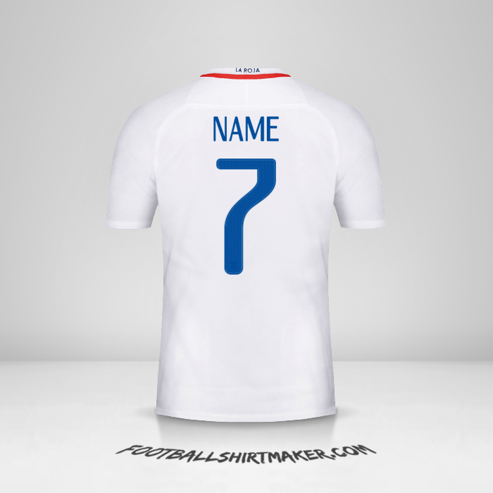 Jersey Chile 2016 Away -  name - 7