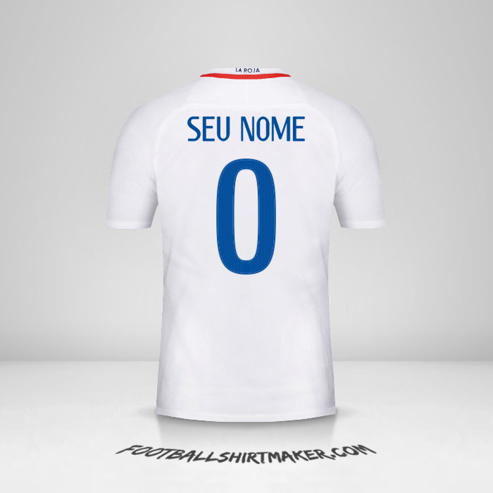 Camisa Chile 2016 II -  seu nome - 0