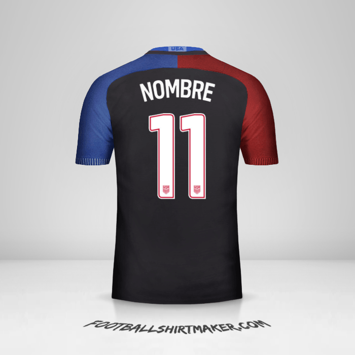 Jersey Estados Unidos 2016/17 Visita -  nombre - 11
