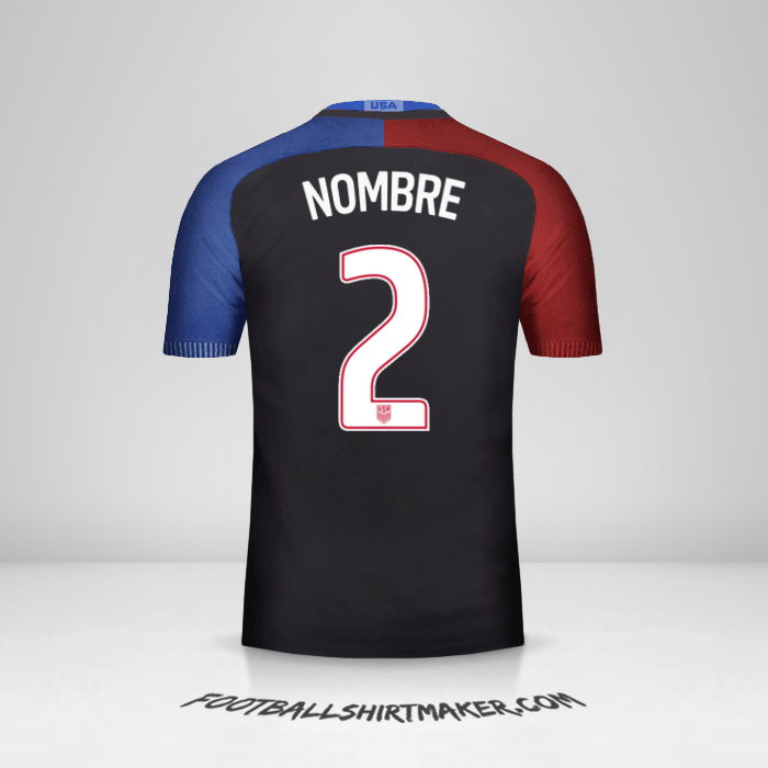 Camiseta Estados Unidos 2016/17 Visita -  nombre - 2