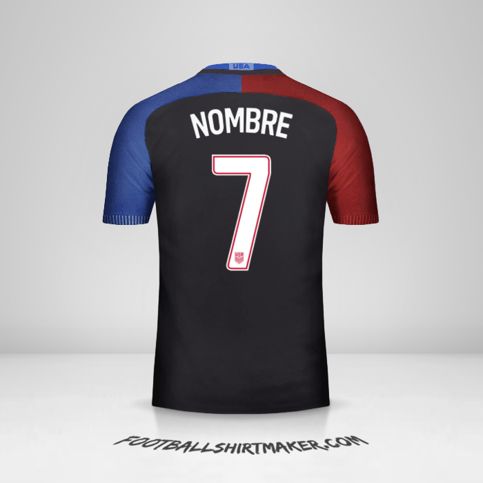 Jersey Estados Unidos 2016/17 Visita -  nombre - 7