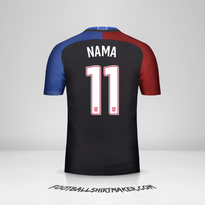 Jersey Amerika Serikat 2016/17 Alternatif -  nama - 11