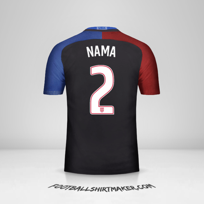 Jersey Amerika Serikat 2016/17 Alternatif -  nama - 2