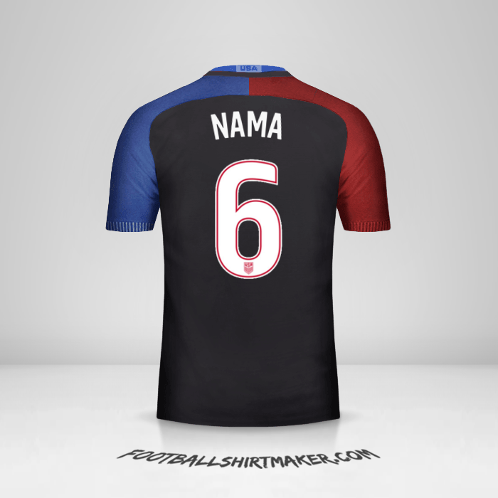 Jersey Amerika Serikat 2016/17 Alternatif -  nama - 6