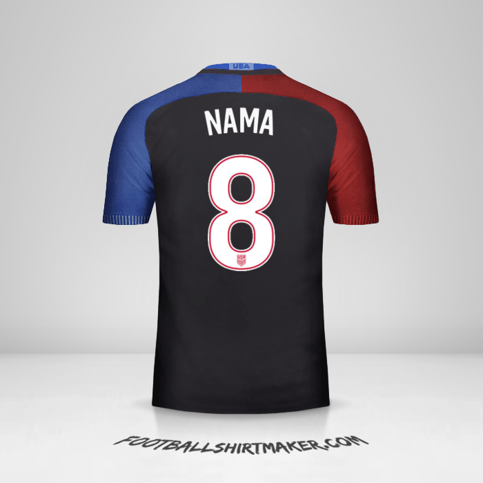 Jersey Amerika Serikat 2016/17 Alternatif -  nama - 8