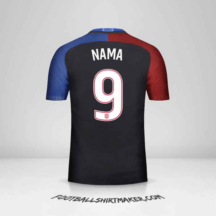 Jersey Amerika Serikat 2016/17 Alternatif -  nama - 9