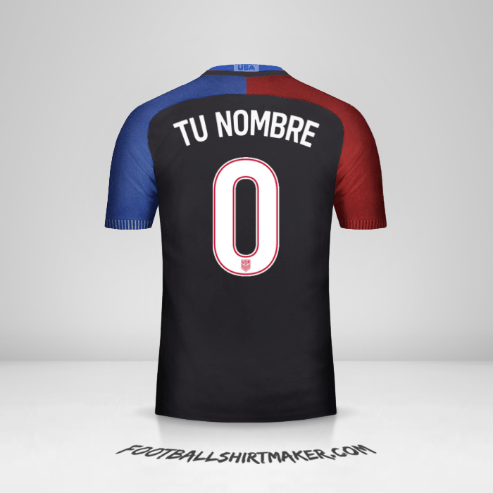 Jersey Estados Unidos 2016/17 II -  tu nombre - 0