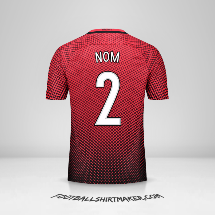 Maillot Turquie 2016 -  nom - 2