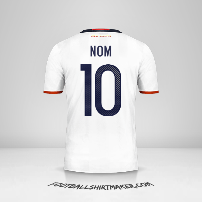 Maillot Colombie 2016 -  nom - 10