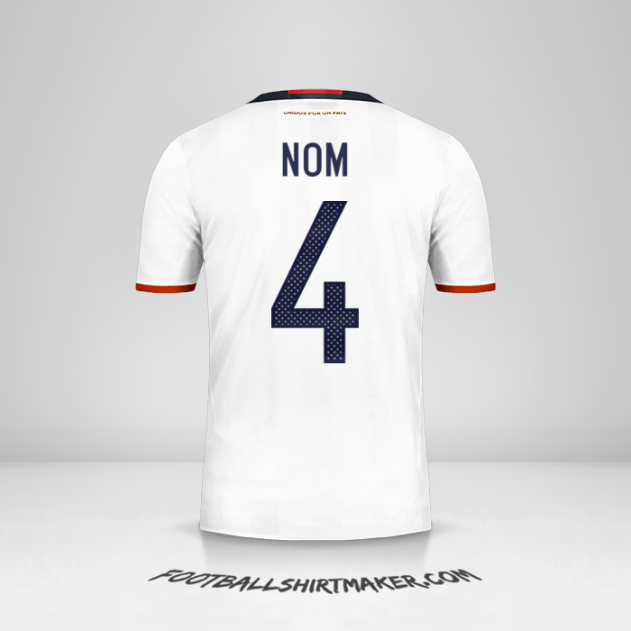 Maillot Colombie 2016 -  nom - 4
