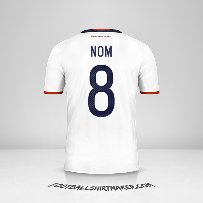 Maillot Colombie 2016 -  nom - 8
