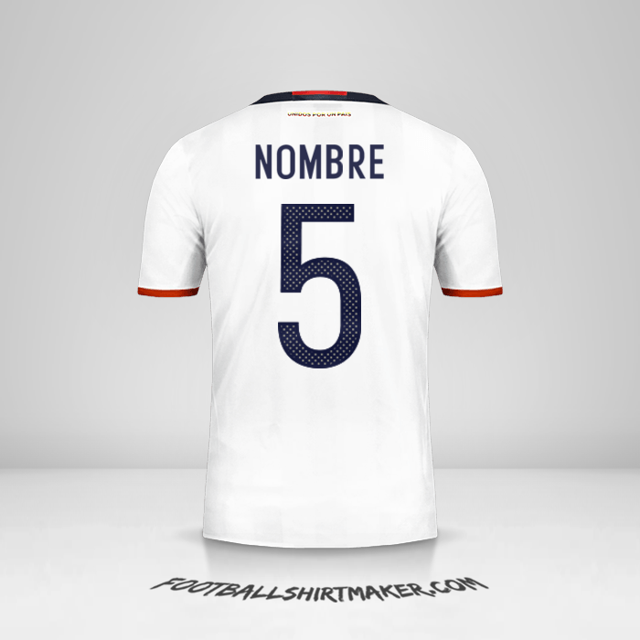 Jersey Colombia 2016 -  nombre - 5