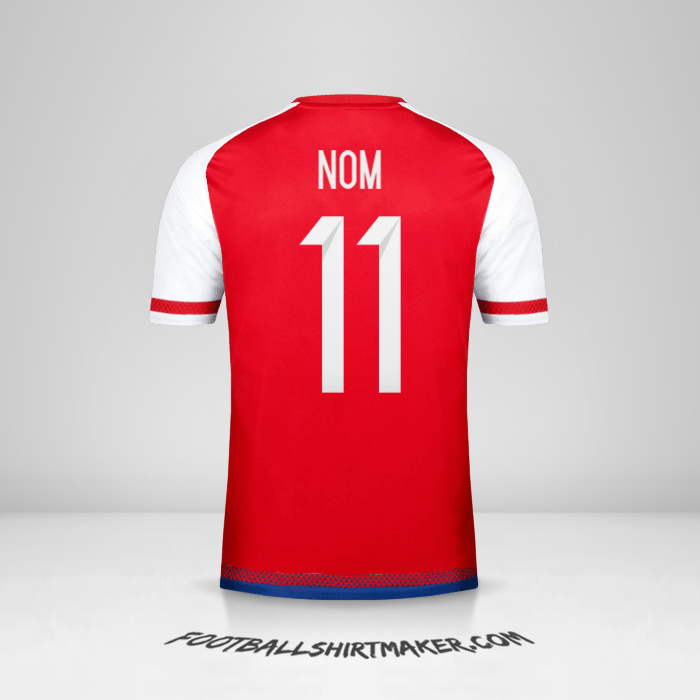 Maillot Paraguay 2015/17 -  nom - 11