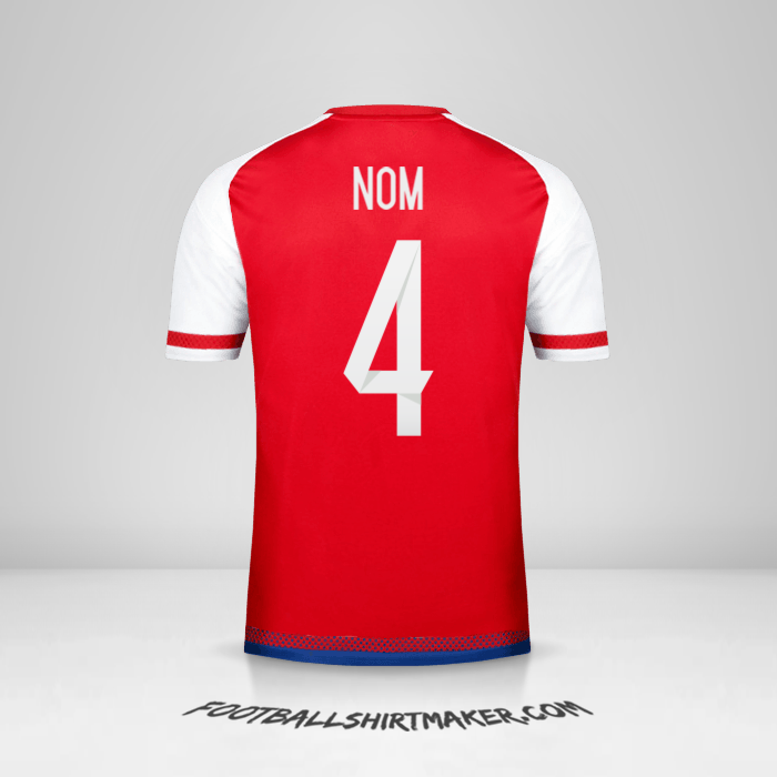 Maillot Paraguay 2015/17 -  nom - 4