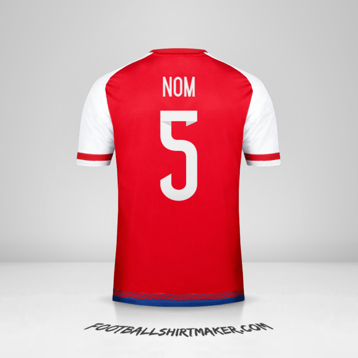 Maillot Paraguay 2015/17 -  nom - 5