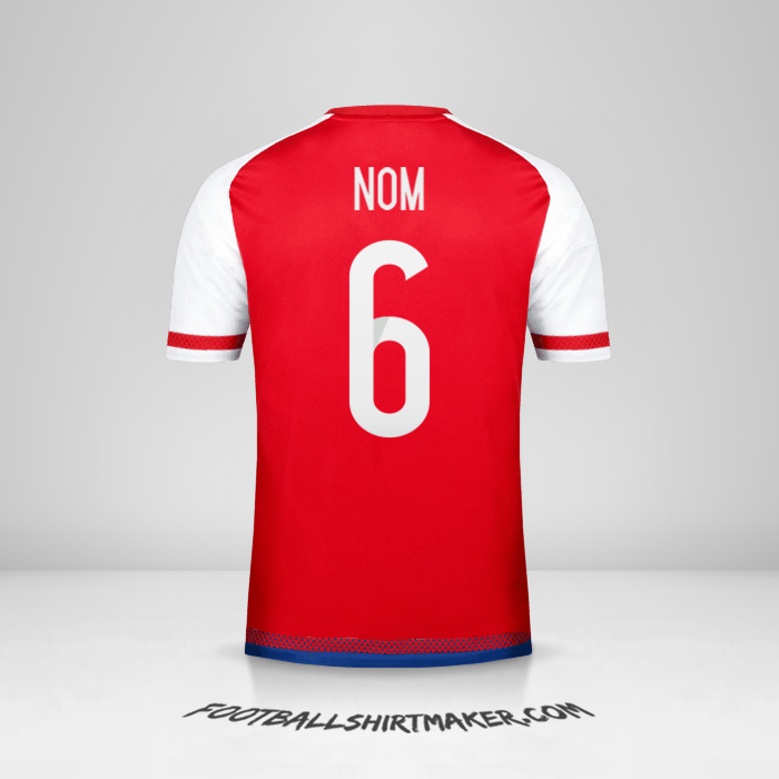 Maillot Paraguay 2015/17 -  nom - 6