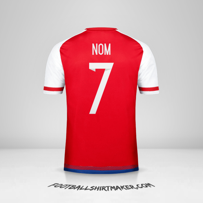 Maillot Paraguay 2015/17 -  nom - 7