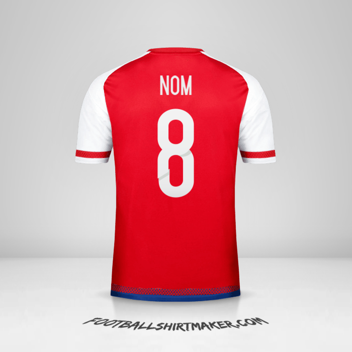 Maillot Paraguay 2015/17 -  nom - 8