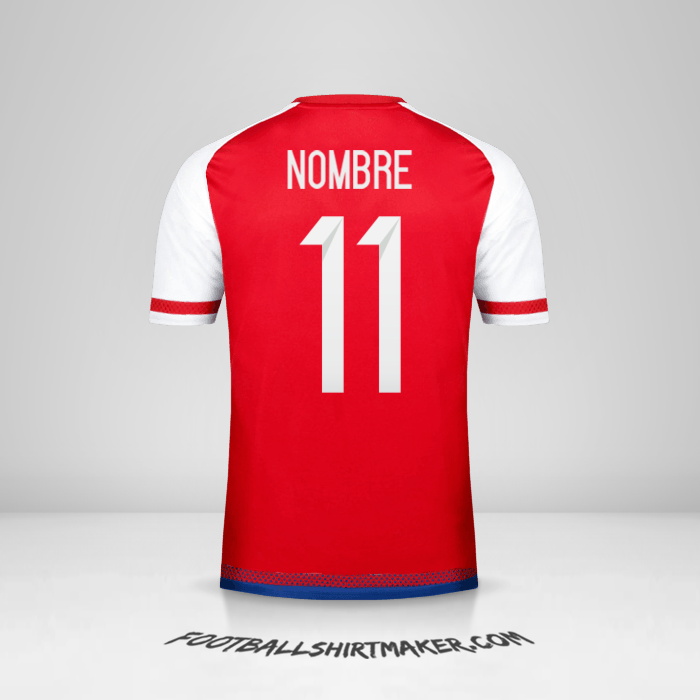 Jersey Paraguay 2015/17 -  nombre - 11