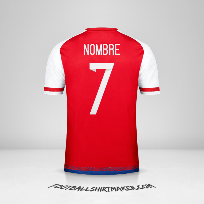 Jersey Paraguay 2015/17 -  nombre - 7