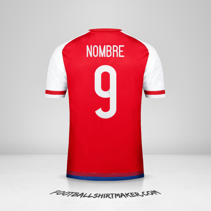 Jersey Paraguay 2015/17 -  nombre - 9