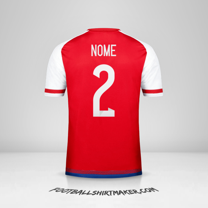 Camisola Paraguai 2015/17 -  nome - 2