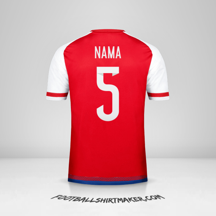 Jersey Paraguay 2015/17 -  nama - 5