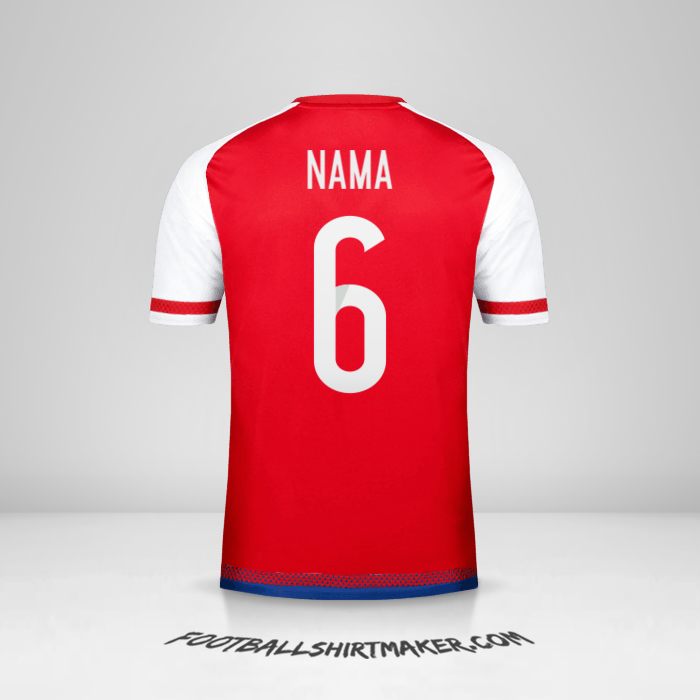 Jersey Paraguay 2015/17 -  nama - 6
