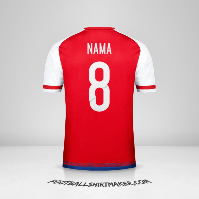 Jersey Paraguay 2015/17 -  nama - 8