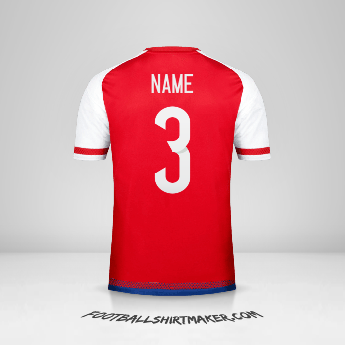 Trikot Paraguay 2015/17 -  name - 3