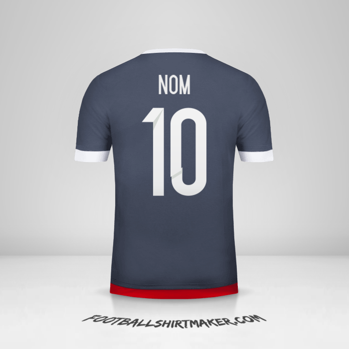 Maillot Paraguay 2015/18 Extérieur -  nom - 10