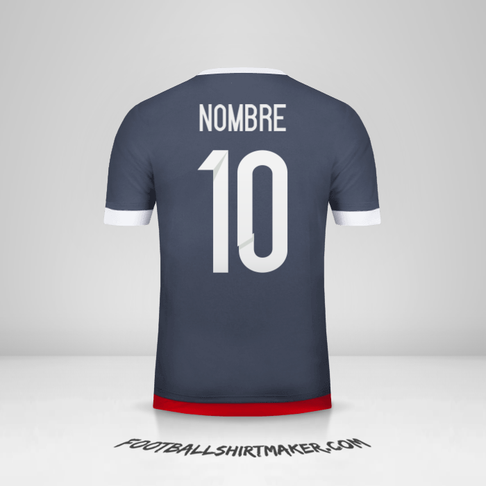 Jersey Paraguay 2015/18 Visita -  nombre - 10