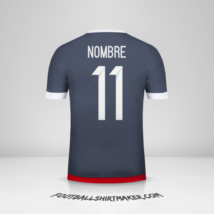 Jersey Paraguay 2015/18 Visita -  nombre - 11
