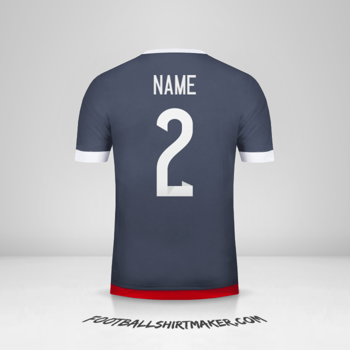 Trikot Paraguay 2015/18 Auswärts -  name - 2
