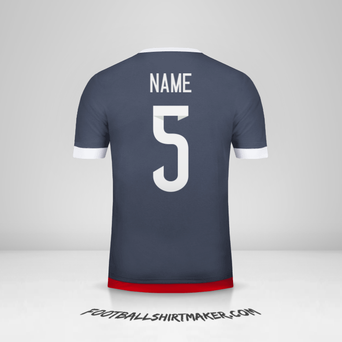 Jersey Paraguay 2015/18 Away -  name - 5