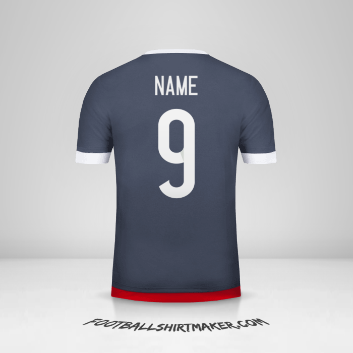 Shirt Paraguay 2015/18 Away -  name - 9