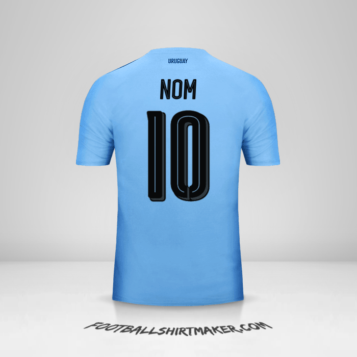 Maillot Uruguay 2016 -  nom - 10