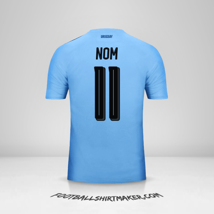 Maillot Uruguay 2016 -  nom - 11