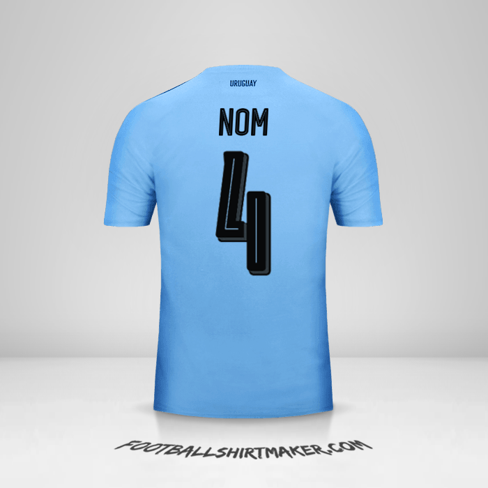 Maillot Uruguay 2016 -  nom - 4