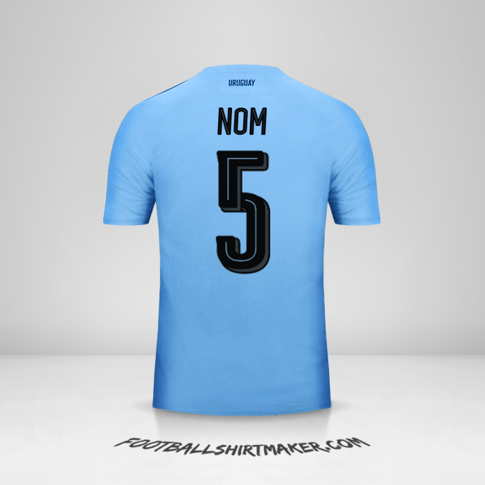 Maillot Uruguay 2016 -  nom - 5