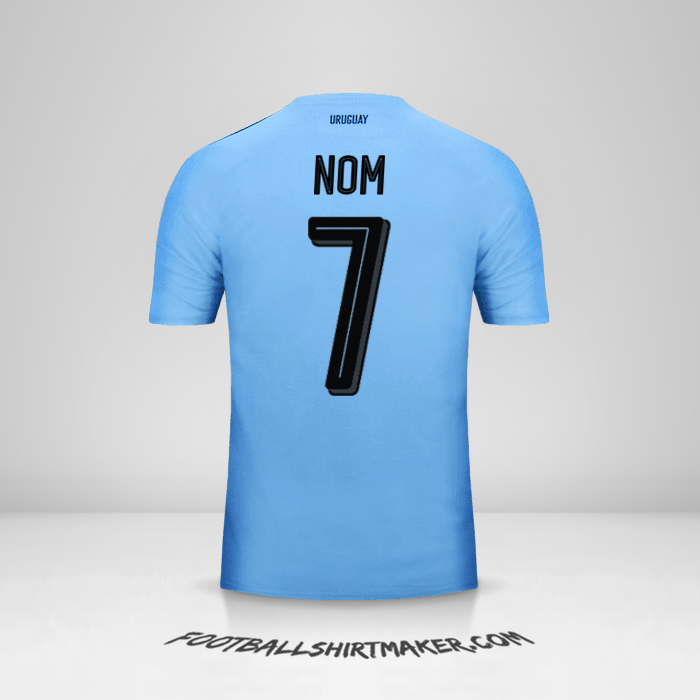 Maillot Uruguay 2016 -  nom - 7